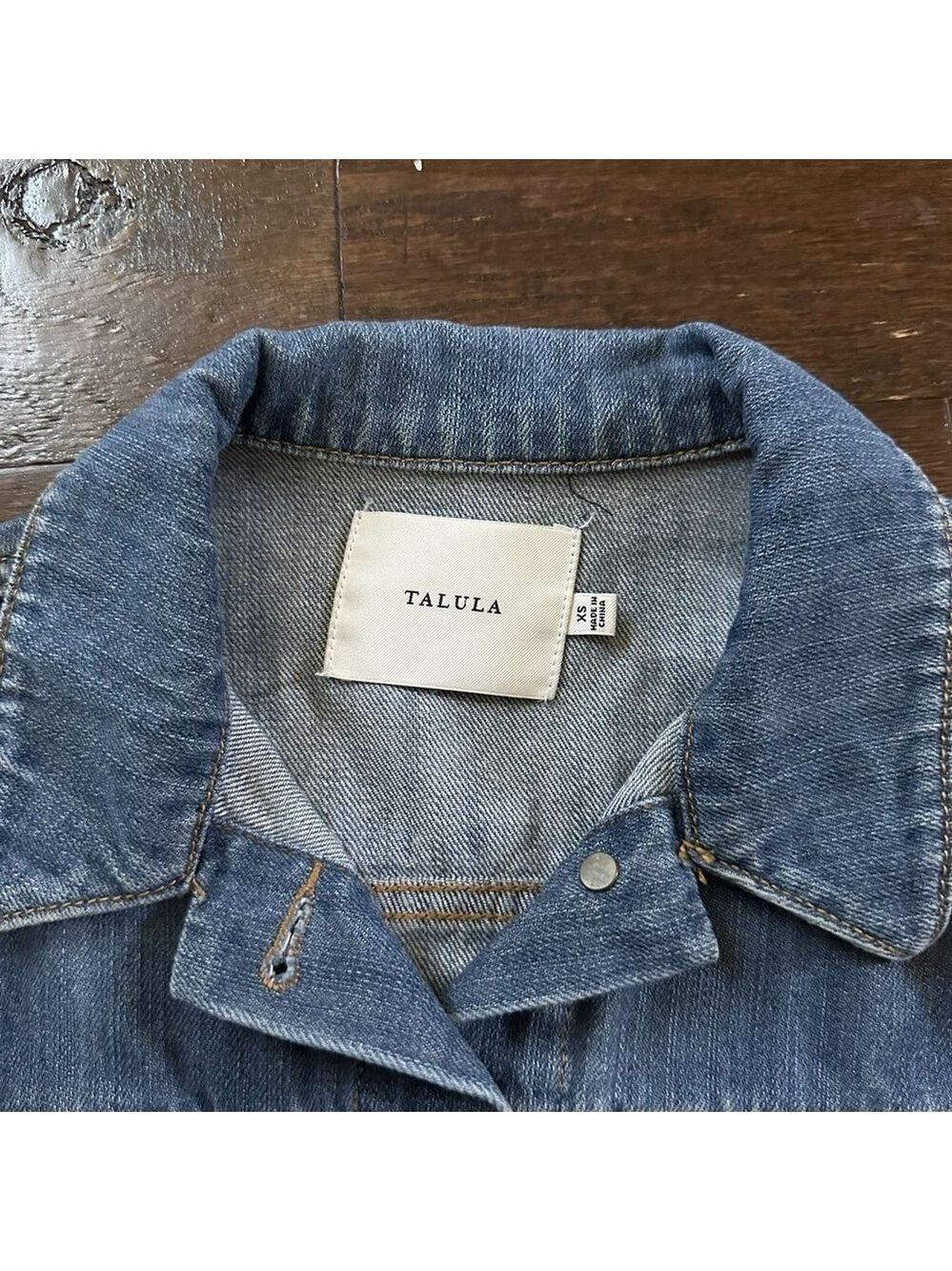 Aritzia Talula blue Denim jacket size XS-EUC Retail $125 - Picture 5 of 13